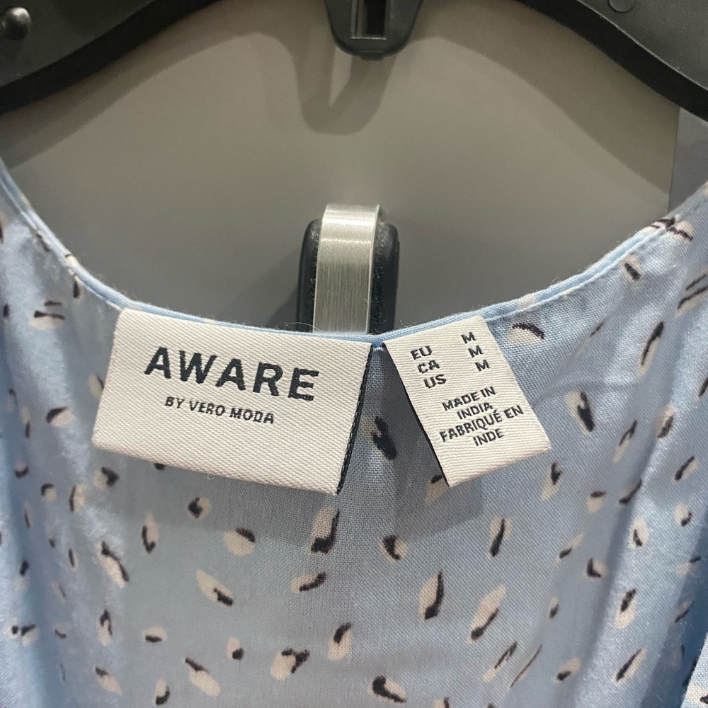 Vero Moda Aware Light Blue Patterned Dress - Picture 2 of 6